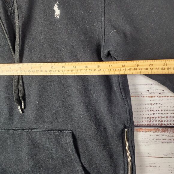 Ralph Lauren Women's Black Side Zip‎ Pullover Hoodie - Medium Rare - Picture 6 of 9